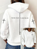 Women's The Way The Truth The Life Print Print Hooded Sweatshirt