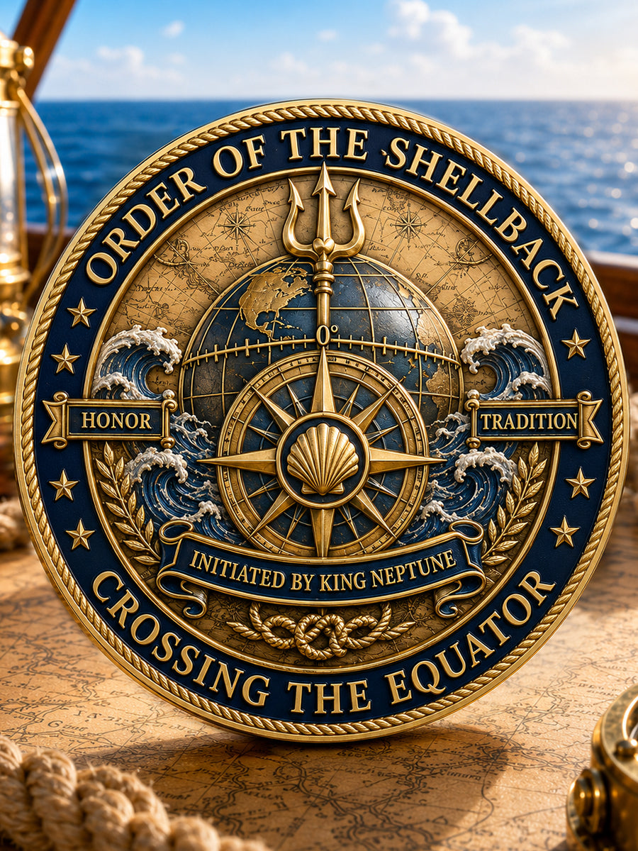 King Neptune’s Realm Commemorative Naval Metal Medal