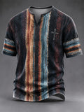 Men's Vintage Faith Faux-Linen T-shirt