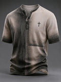 Men's Vintage Faith Faux-Linen T-shirt
