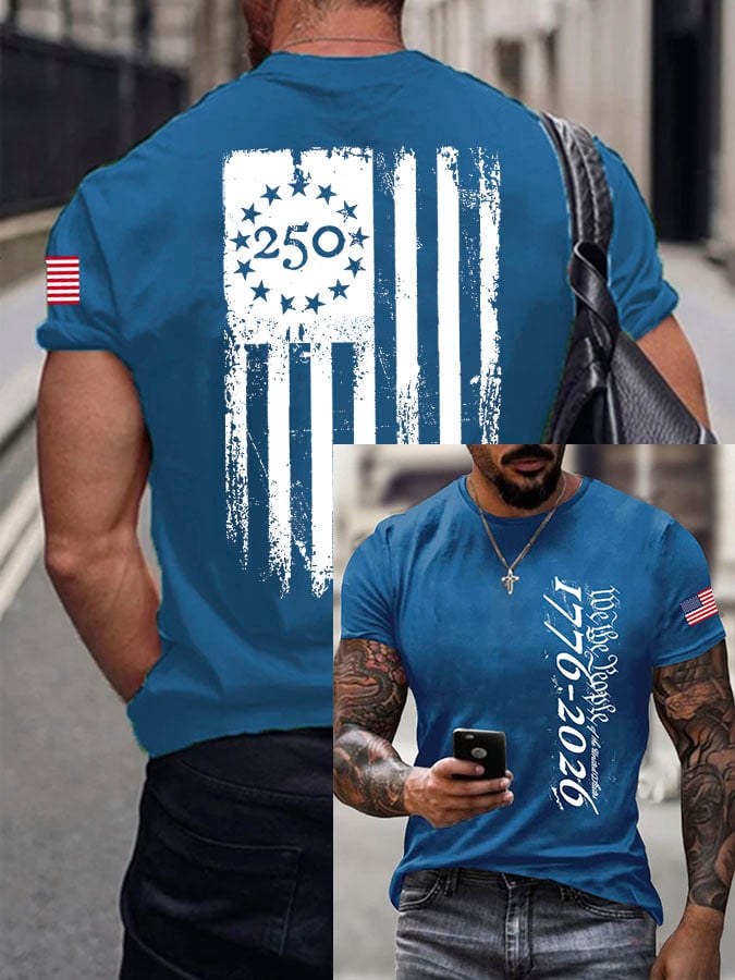 Men's America 250th Anniversary We The People Print T-Shirt