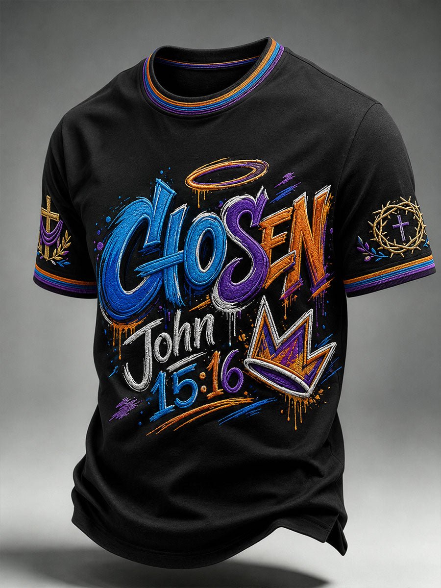 Men's Faith Printed Casual T-shirt
