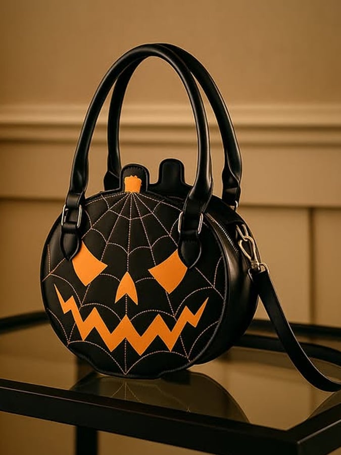 Trick-Or-Treat Leather Handlebag