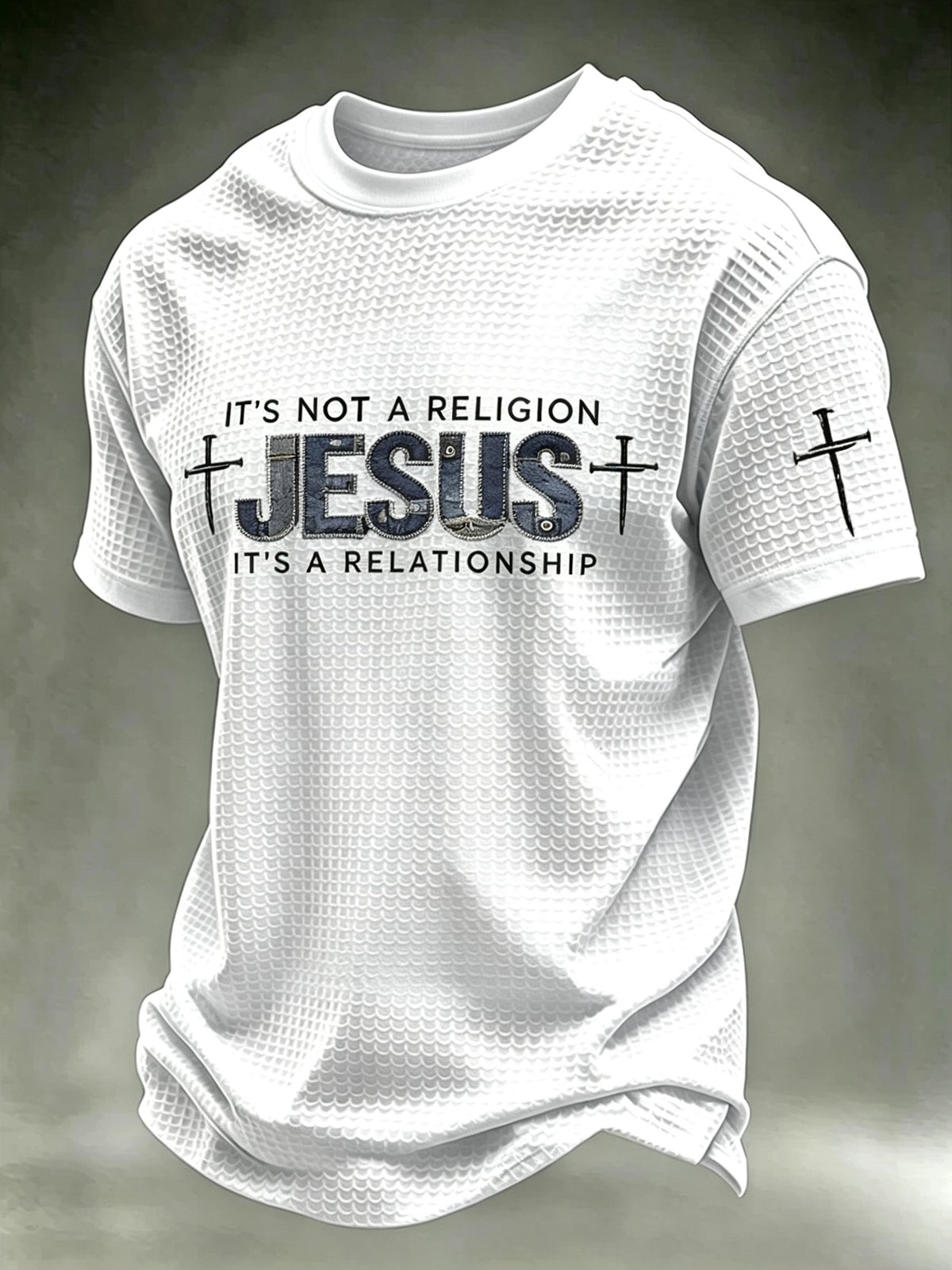 Men's Faith-Print Casual Top