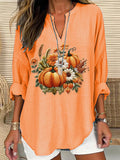 Women's Fall Pumpkin Thanksgiving Shirt