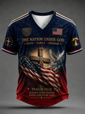 Men's Cross Faith Print T-Shirt