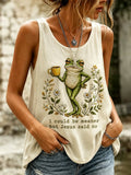 I Could Have Been More Impulsive, But Jesus Restrained Me. (Women'S Faith Printed Vest)