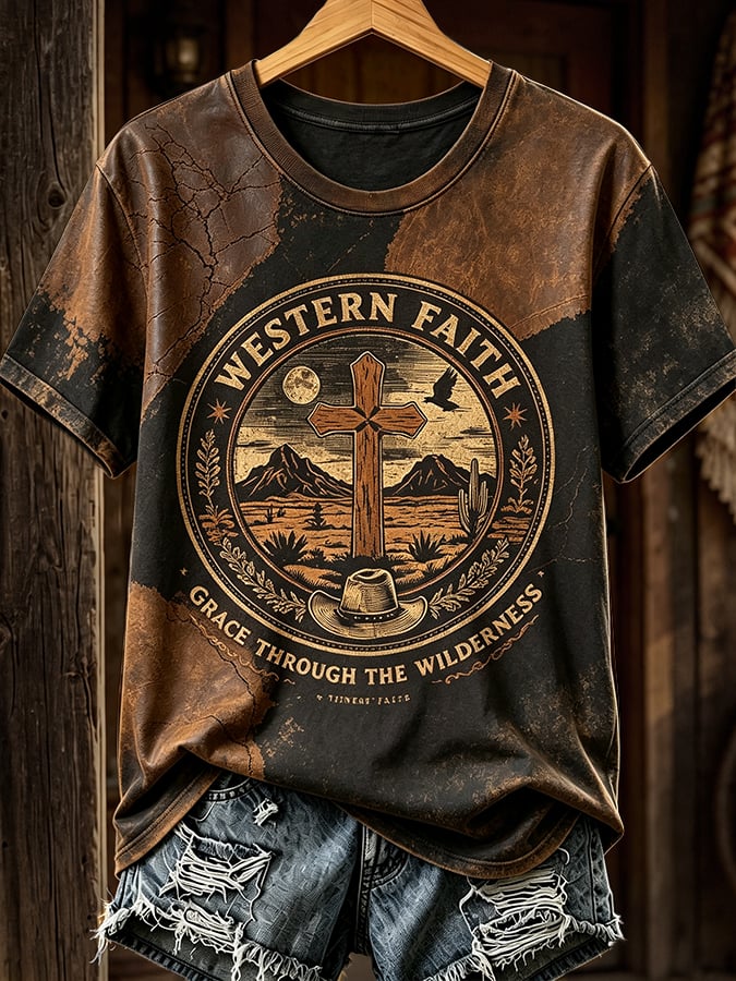 Women'S Casual Western-Style Printed Top