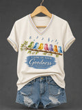 Classic I Will Sing Of The Goodness Of God Psalm 89:1 Christian Bird Short-Sleeved Shirt