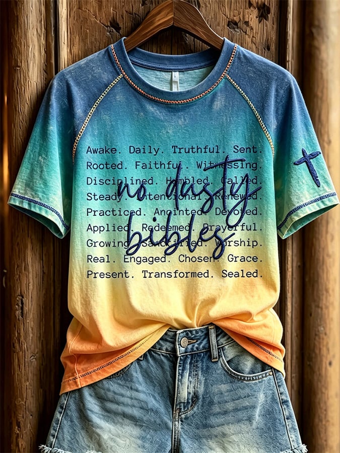 Women's Faith  Printed Casual T-Shirt