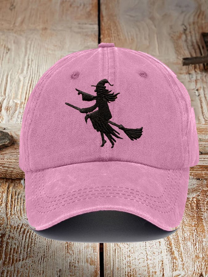 Halloween Witch Print Baseball Cap
