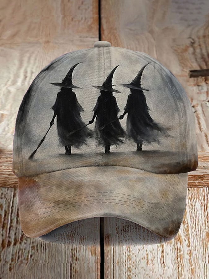 Halloween Witch  Print Baseball Cap