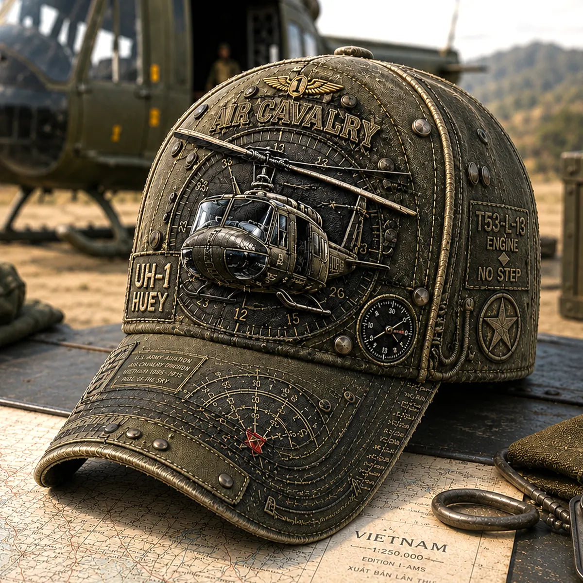 Military Heritage  Veteran Tribute Cap Premium Tactical Baseball Hat