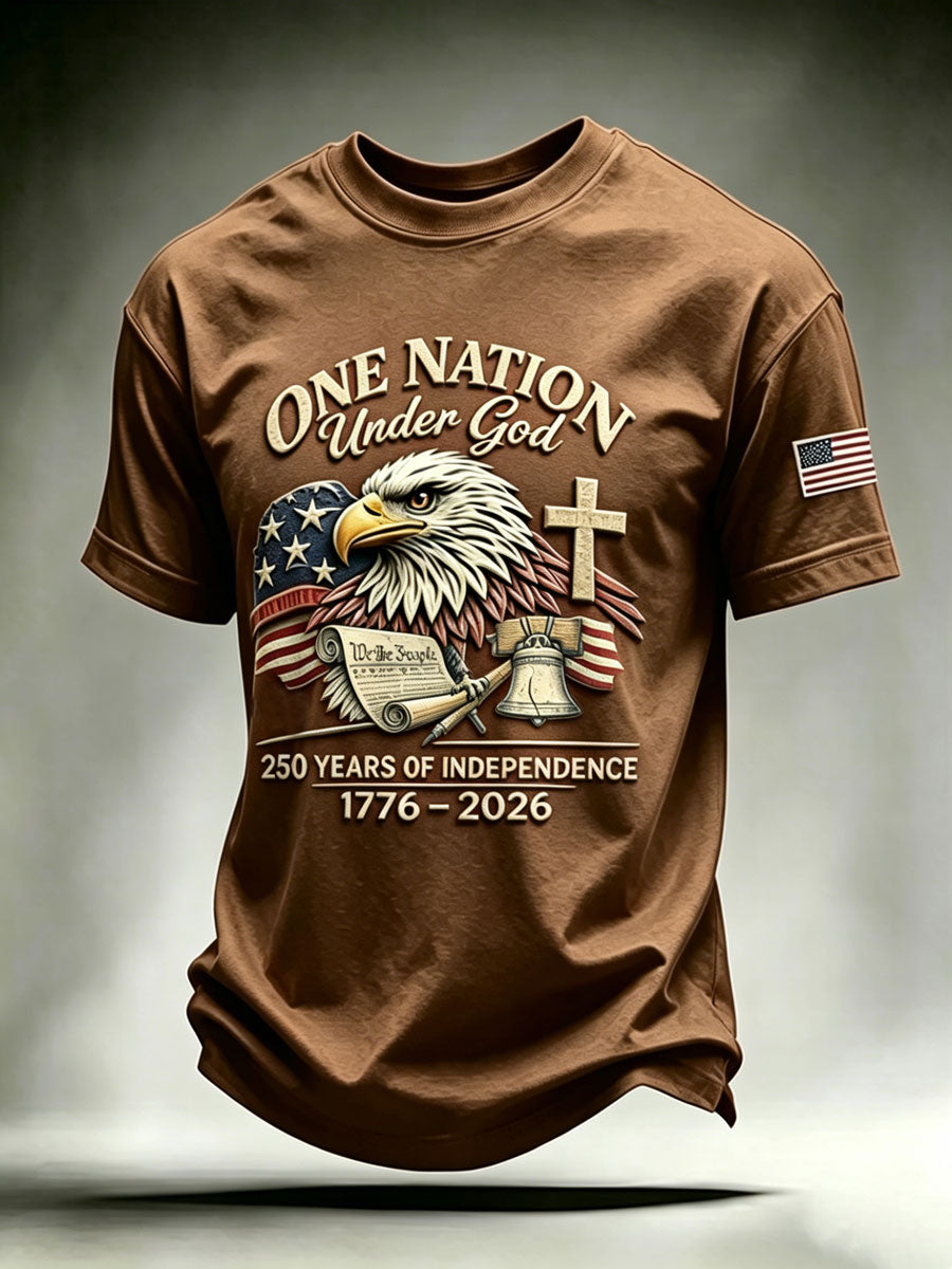 Men'S Independence Day Faith Casual T-Shirt