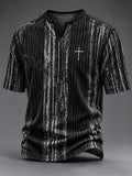 Men's Vintage Faith Faux-Linen T-shirt