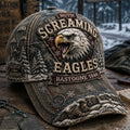 Vintage-style Veteran Print Casual Hat