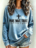 Women's   Faith  Print Top