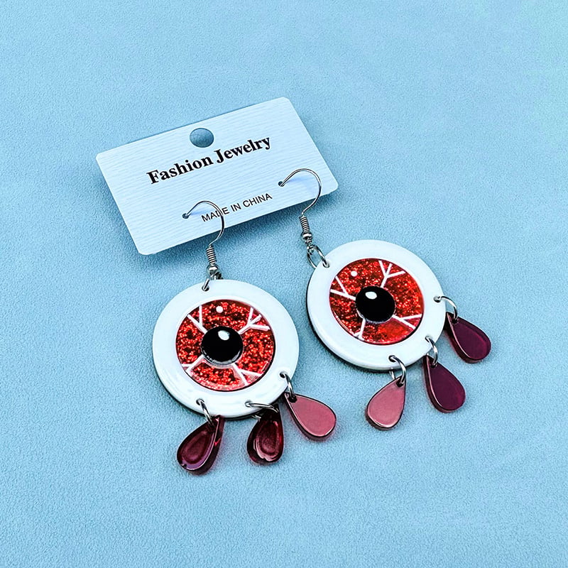 Halloween Creative Scary Eyeball Drop Earrings
