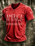 Men's Casual Printed Short-Sleeve T-Shirt