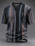 Men's Vintage Faith Faux-Linen T-shirt