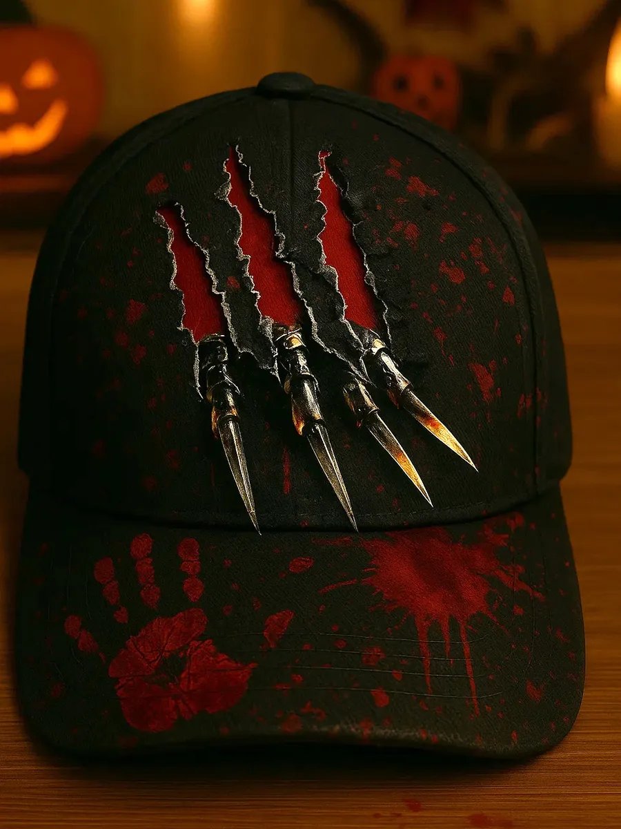 Halloween Print Retro Print BaseballCcap
