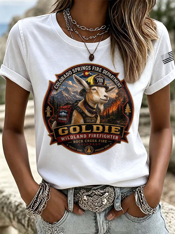 Women'S Retro Colorado Print T-Shirt