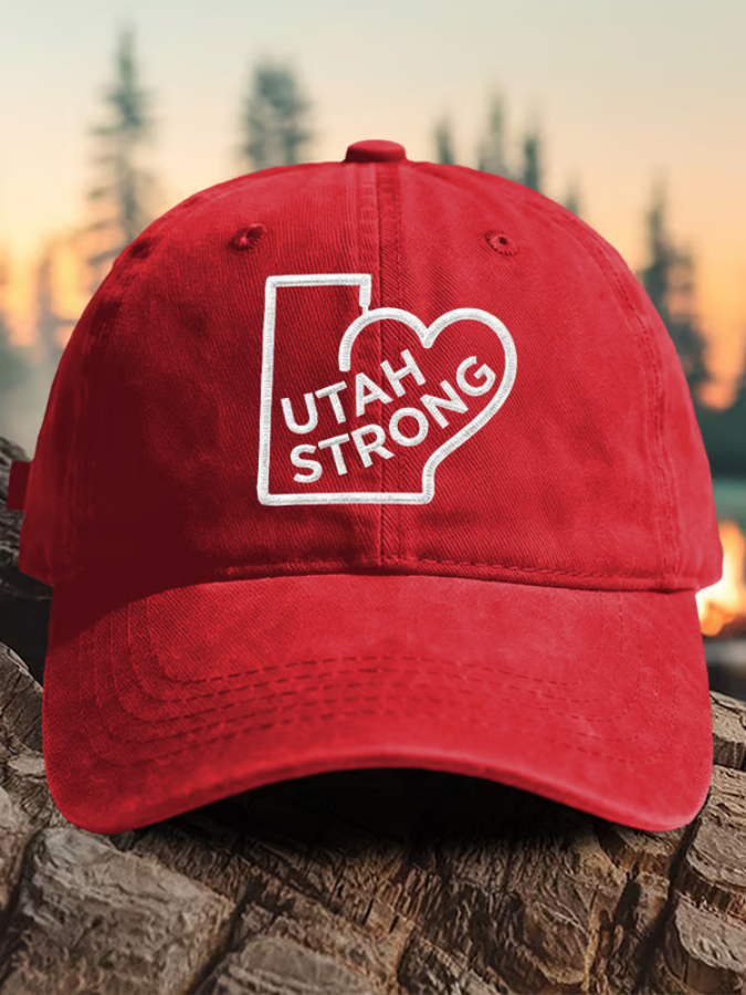 Retro Utah Strong Utah Wildfires Praying For The FirefightersPrint Baseball Cap