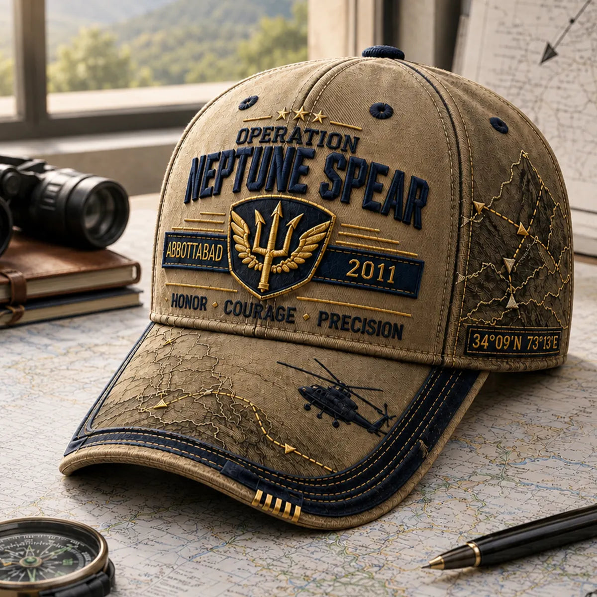 Military Heritage  Veteran Tribute Cap Premium Tactical Baseball Hat