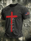 Men's Walk By Faith Print Round Neck T-shirt
