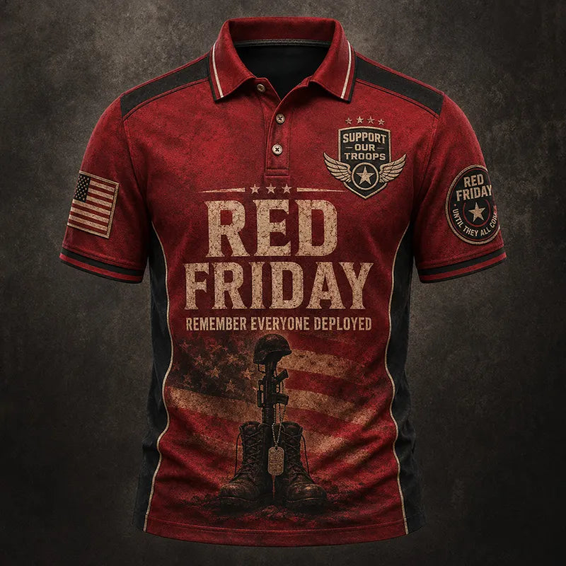 Men's "Red Friday" Commemorative Polo Shirt