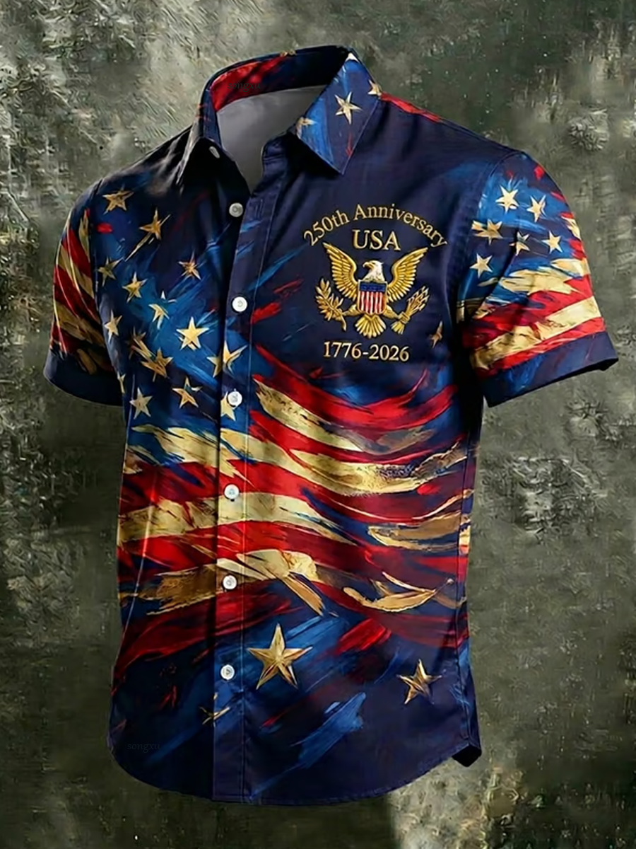 Men's American 250th Anniversary Short Sleeve Shirt