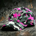 US Camouflage Art Print Casual Baseball Cap
