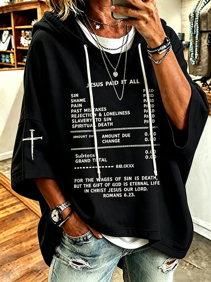 Women's Faith Print Hoodie