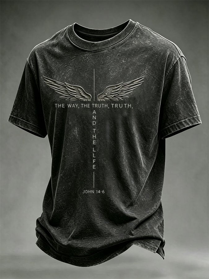 Men's Retro Print Short-Sleeve T-Shirt