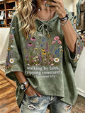 Women's Faith Cross Print Hooded Sweatshirt