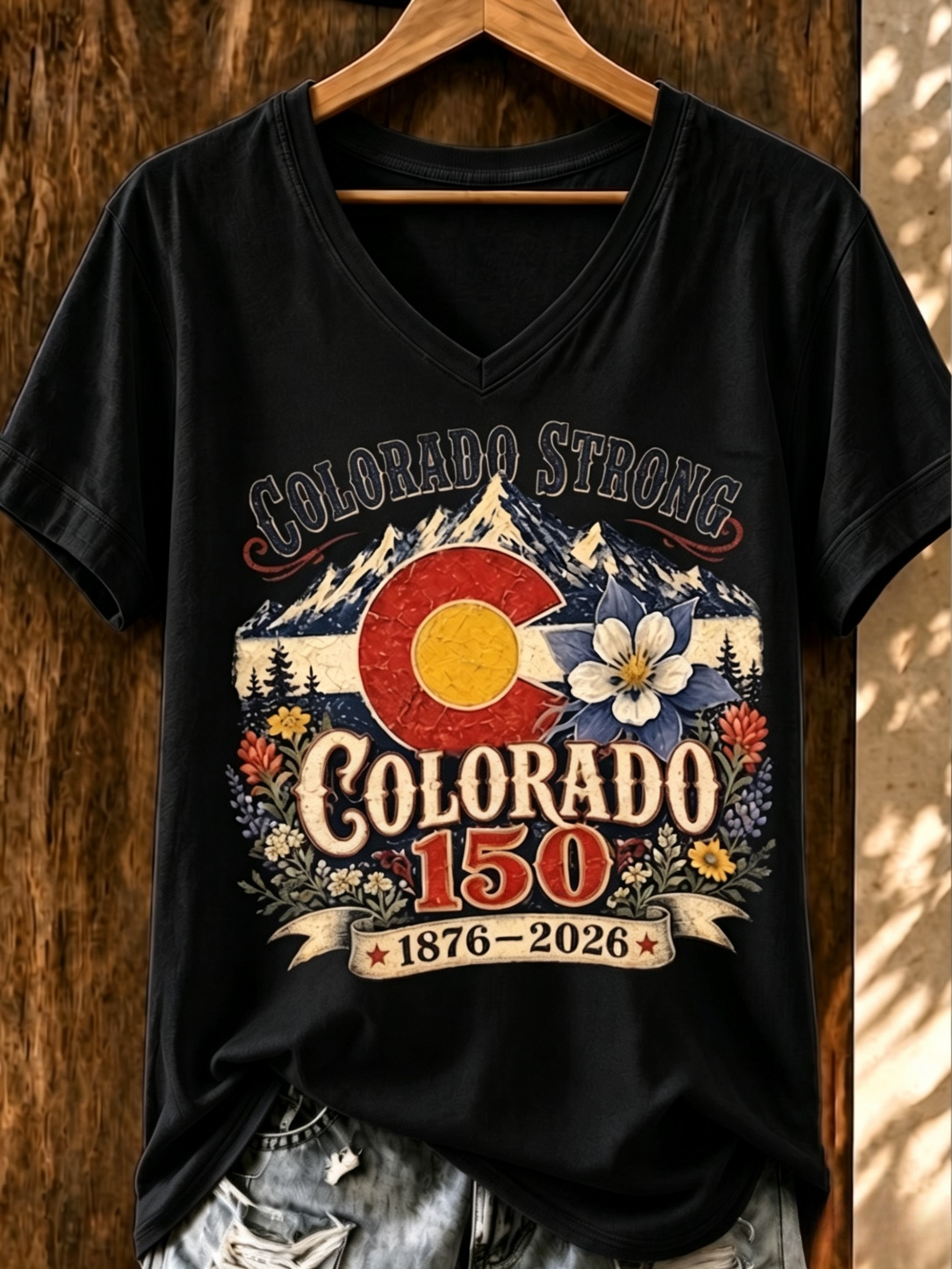 Women's Casual Colorado Strong T-shirt
