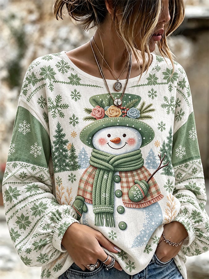 Women's Casual Printed Loose Top