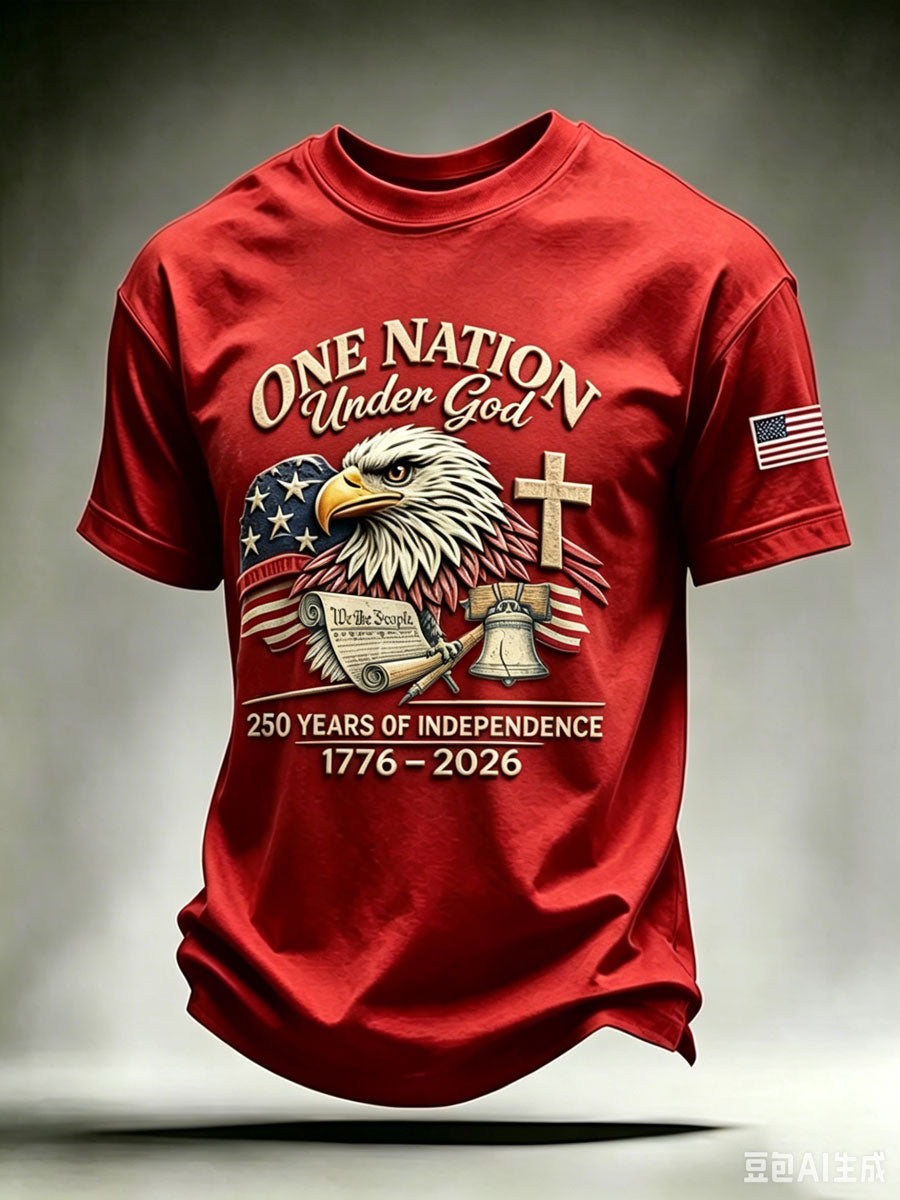 Men'S Independence Day Faith Casual T-Shirt