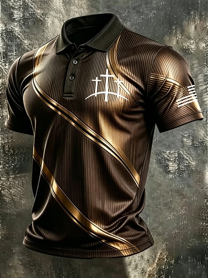 Men's Faith Print Casual Short-Sleeve T-Shirt