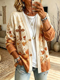 Women's Fall Art Print Top