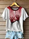 Women'S Bloodstain Graphic Print Short Sleeve T-Shirt
