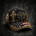 Retro Faith Art Print Casual Cap