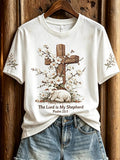 Women's Casual Faith Floral Printed T-Shirt