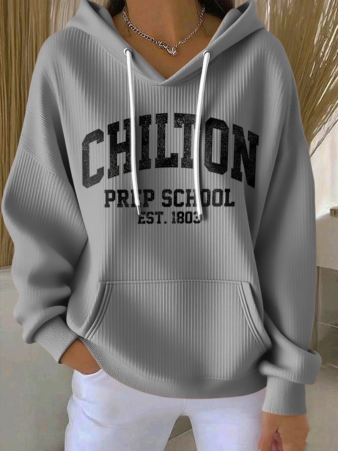 🔥HOT SALE🔥Retro Chilton Prep School Est. 1803 Print Hoodie