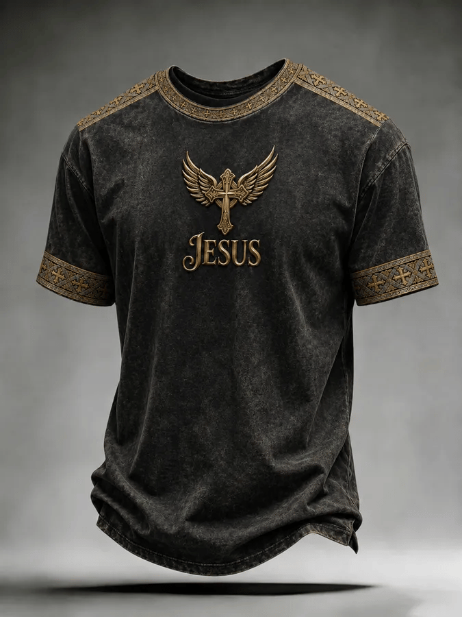 Men's Casual Printed Short-Sleeve T-Shirt