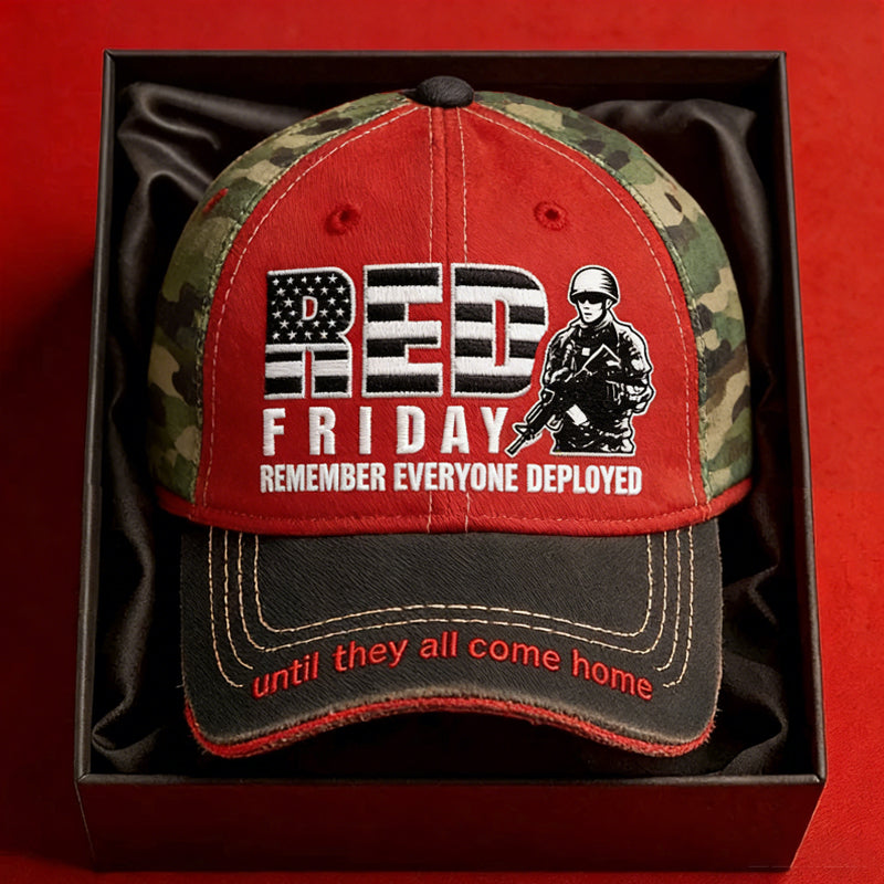 "Red Friday" Themed Printed Casual Baseball Cap