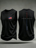 Men's Faith American Flag Printed Casual Tank Top