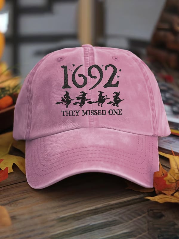 Retro Salem Witches 1692 They Missed One Print Casual Baseball Cap