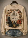 Women's Casual Halloween Print Sweatshirt