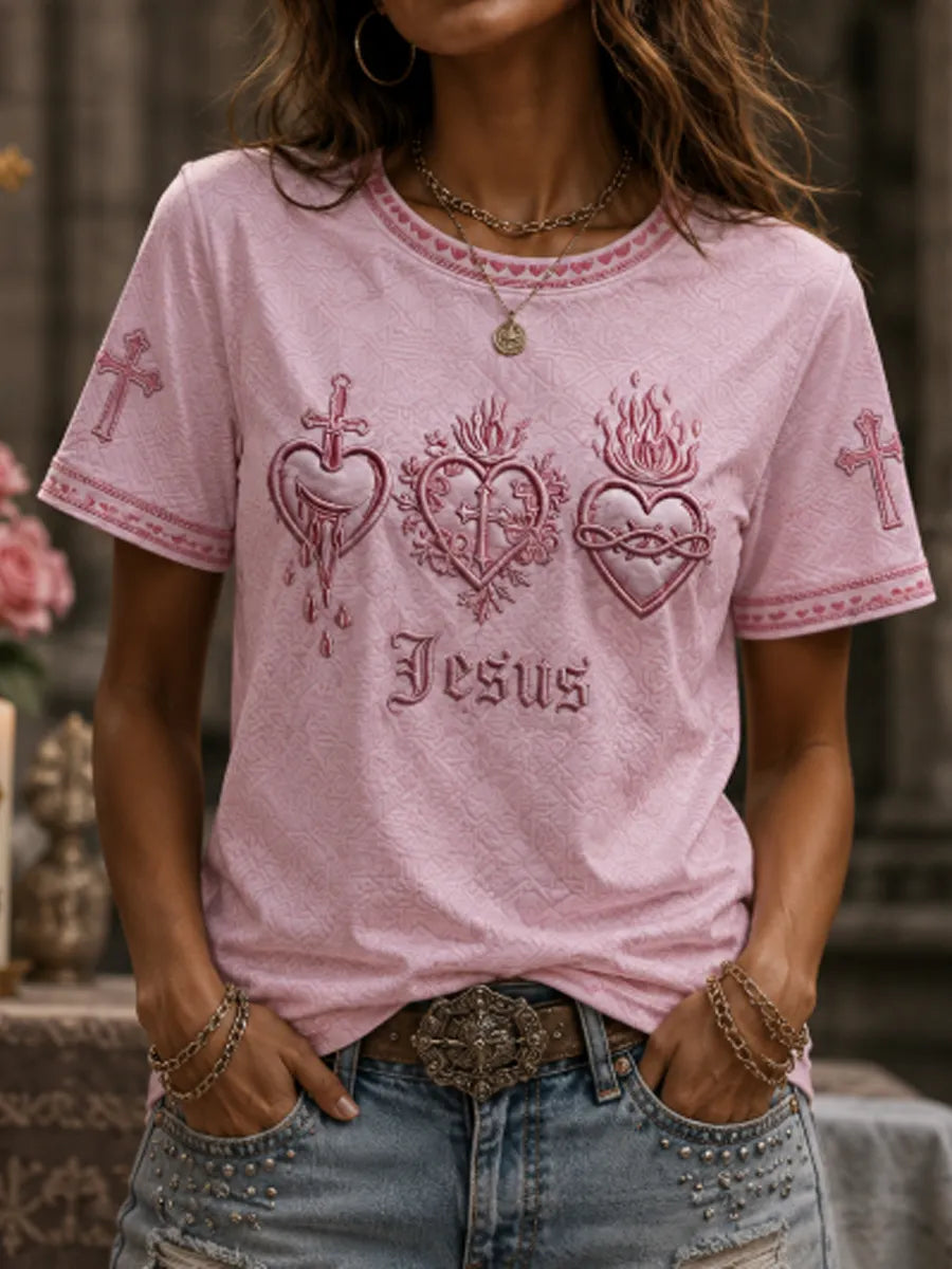 Women's Sacred Heart of Jesus T-shirt